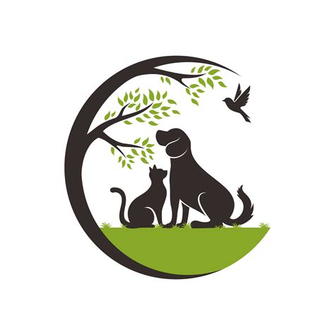 Vector Pet Shop logo design template. Modern animal icon label for ...