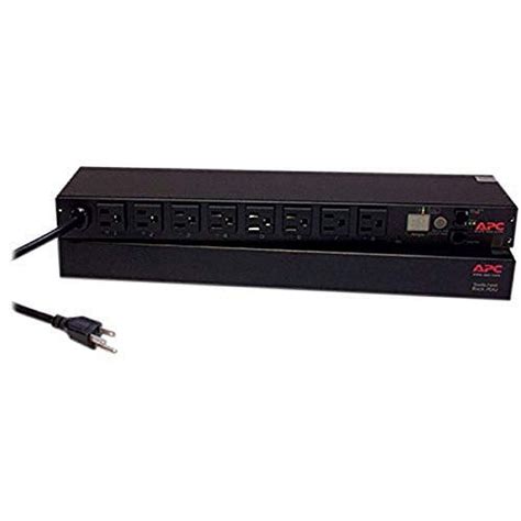 APC Rack Mount PDU, Switched Rack 120V/15A, (8) Outlets, 1U Horizontal ...