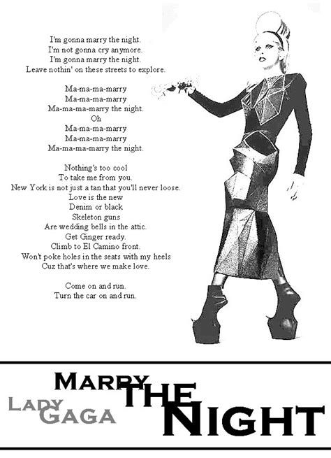 Marry The Night Lyrics Pt. 2 by gaga-fanno1 on DeviantArt