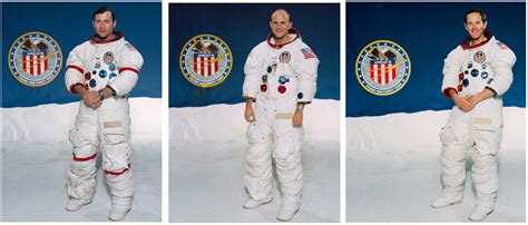 The prime crew of Apollo 16, from left: John W. Young, Thomas K ...