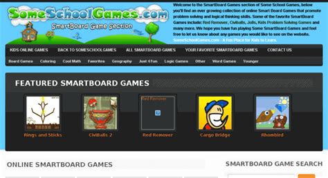 Access smartboard.someschoolgames.com. SmartBoard Games - Online ...