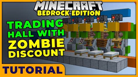 How To Make A Villager Trading Hall In Minecraft Bedrock Edition With ...