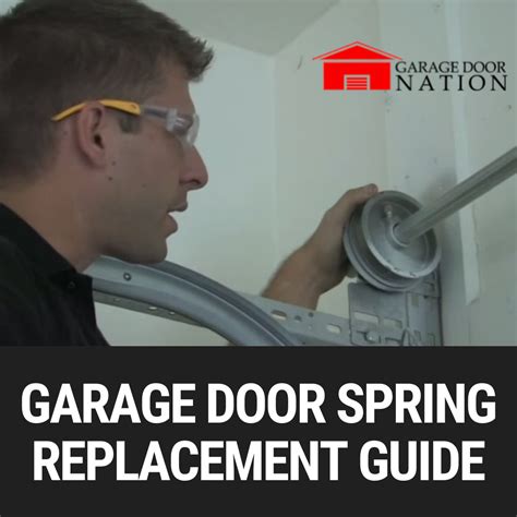 Garage Door Spring Replacement and Adjustment Guide – How to Tutorial ...