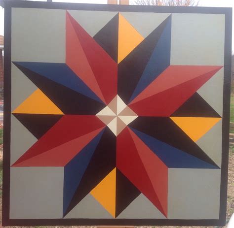 Multi-Point Star 36" x36" Barn Quilt by WoodBarnQuilts on Etsy https ...