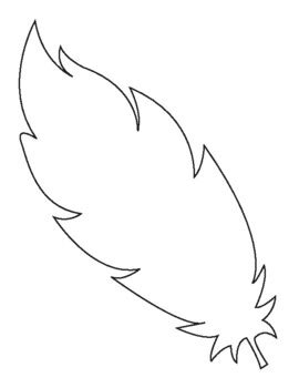 Feather Outline Clip Art