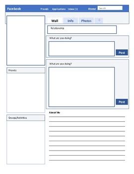 Facebook Profile Template Free - FREE PRINTABLE TEMPLATES