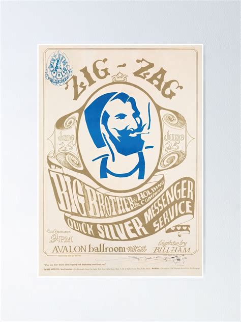 "ZIG ZAG ROLLING PAPERS LOGO ON QUICKSILVER CONCERT POSTER - ORIGINAL ...