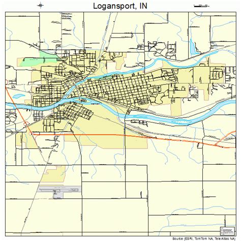 Logansport Indiana Street Map 1844658