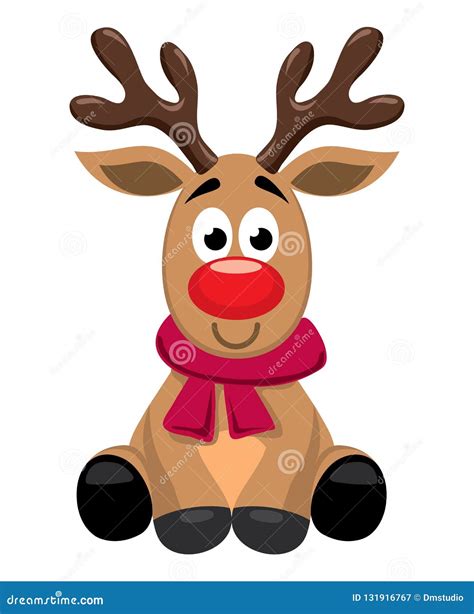 Rudolph Reindeer Red Nose Stock Photography | CartoonDealer.com #26616818