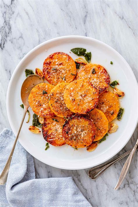 Roasted Butternut Squash Recipe – Butternut Squash with Garlic Butter ...