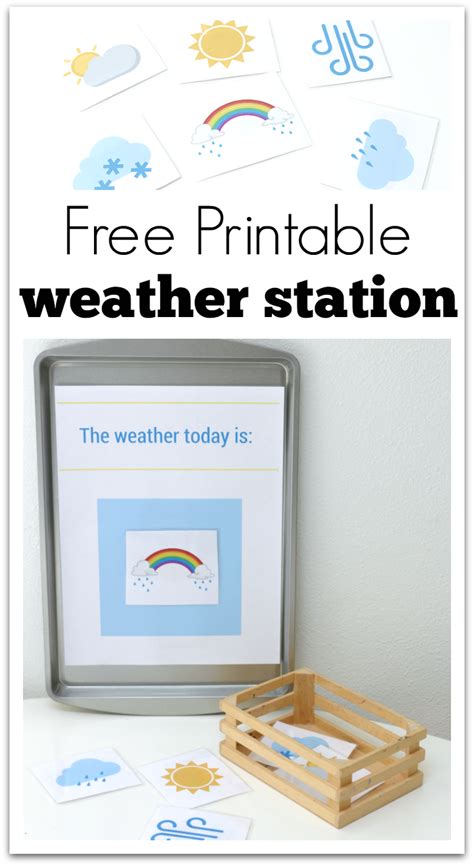 Printable Weather Station for Preschool | Weather activities preschool ...