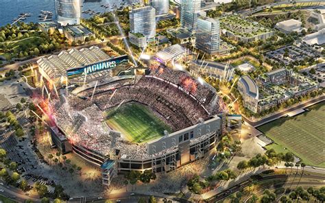 Download wallpapers TIAA Bank Field, Jacksonville Jaguars Stadium ...