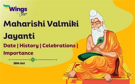 Maharishi Valmiki Jayanti 2023: Date, History, Importance, Celebration ...