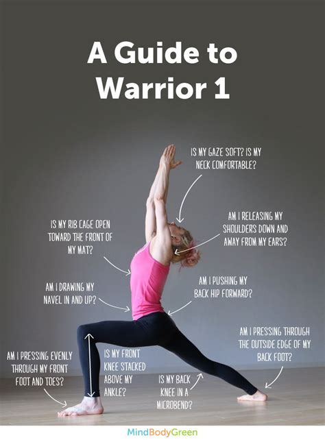 How To Do Warrior 1 (Cute Infographic!) | How to do yoga, Yoga moves ...