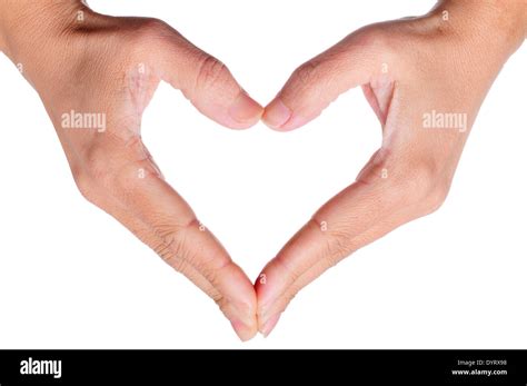 Hands Forming A Heart Shape High Resolution Stock Photography and ...