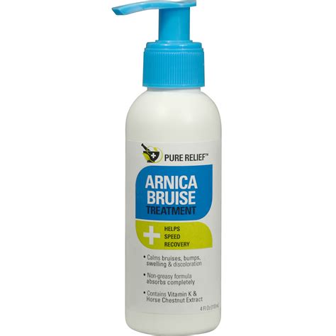 Pure Relief Arnica Bruise Treatment Cream for Bruising and Swelling 4oz ...