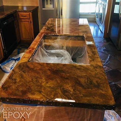 Copper Epoxy Resin Countertops - krkfm