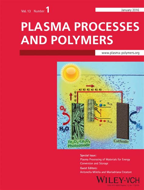 Special Issue: Plasma Processing of Materials for Energy Conversion and ...