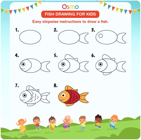 Fish Drawing For Kids