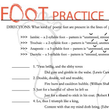 Types Of Metrical Foot Iambic