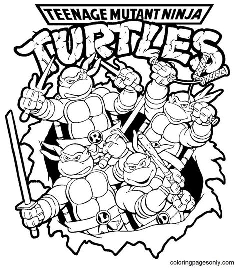 Free Ninja Turtles Coloring Pages