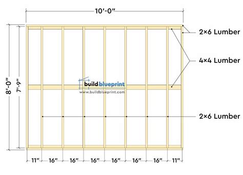 8x10 Lean To Shed Plans - Build Blueprint