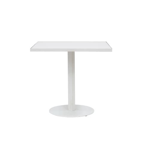 Kit Square Cafe Table - White Laminate - DANN Event Hire