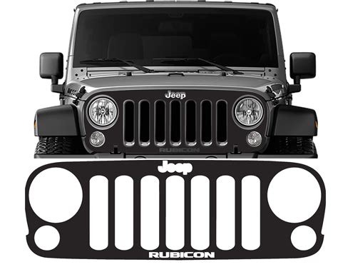 Jeep Wrangler JK Grille Vinyl Overlay Decal | Jeep Wrangler Decals