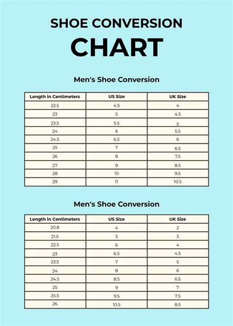 Fremmed Begrænset Trække ud shoe size comparison chart Lake Taupo ...