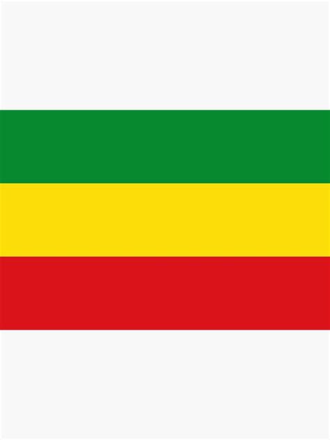 "Flag of Ethiopia Ethiopian Rastafarian Flag" Poster by ArgosDesigns ...