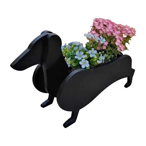 Noarlalf Flower Pots Dog Shaped Flower Pot Flower Pot Potted ...