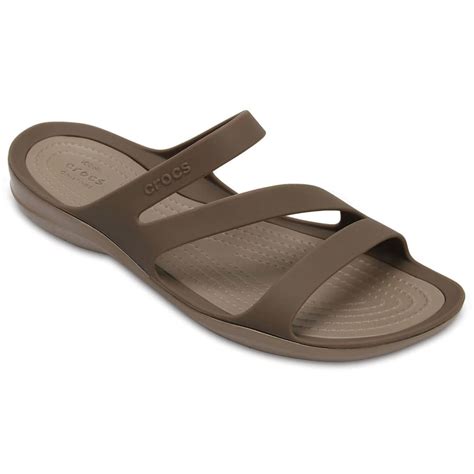 CROCS Women’s Swiftwater Sandals, Walnut - Bob's Stores