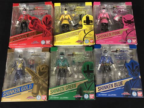 SH Figuarts SHF Samurai Sentai Shinkenger Set of 6, Toys & Games ...