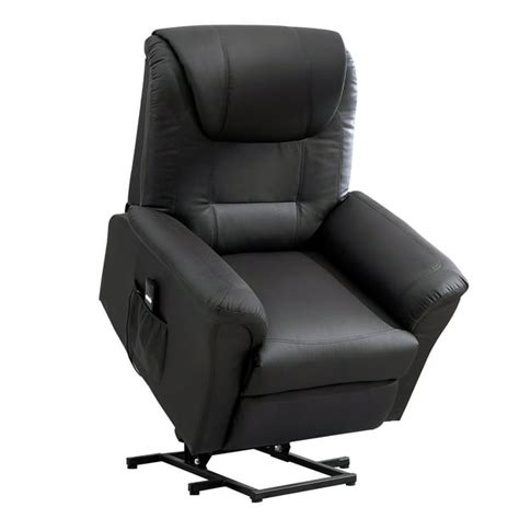 Homcom Electric Power Lift Recliner Chair with Remote Control, Brown ...