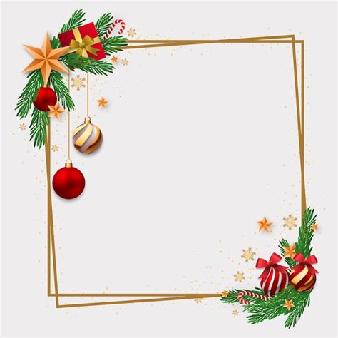 Free Vector | Gradient frame template for christmas season celebration