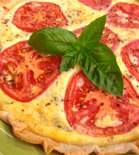 Tomato Basil Quiche - The Cooking Mom