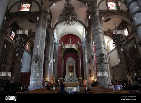 Interior, Old Basilica, Our Lady of Guadalupe, the most visited ...