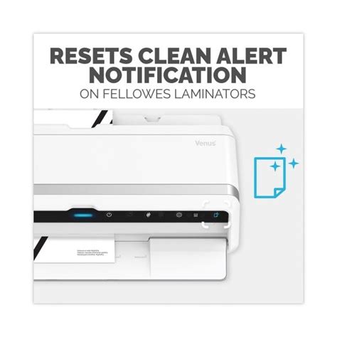 Fellowes Laminator Cleaning Sheets, 3 To 10 Mil, 8.5" X 11", White, 10/Pack