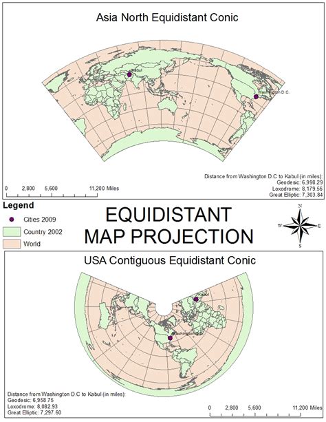 GIS Fall 2012: MAP PROJECTIONS: Conformal, Equidistant, and Equal Area