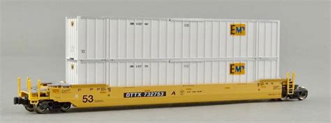 N Scale - Kato USA - 106-6114 - Container Car, Articulated Well,