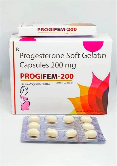 Progesterone 200 Mg Tablet, Packaging Size: 10 X 10 at ₹ 110/strip of ...