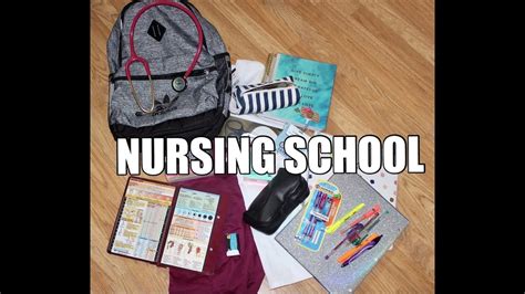 NURSING SCHOOL SUPPLIES | 1ST SEMESTER NURSING STUDENT - YouTube