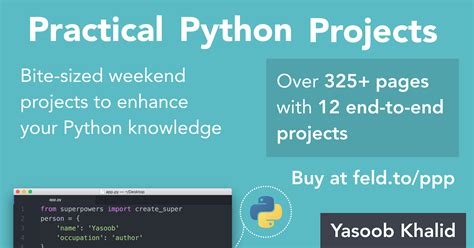 Alpha Version of Practical Python Projects Book Released!