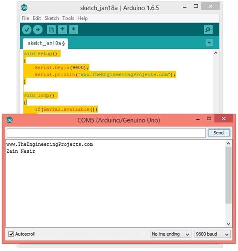 Serial Monitor Arduino