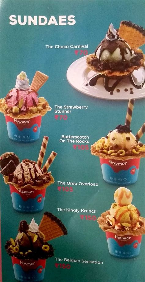 Havmor Ice Cream Menu and Price List for Tardeo, Mumbai | nearbuy.com