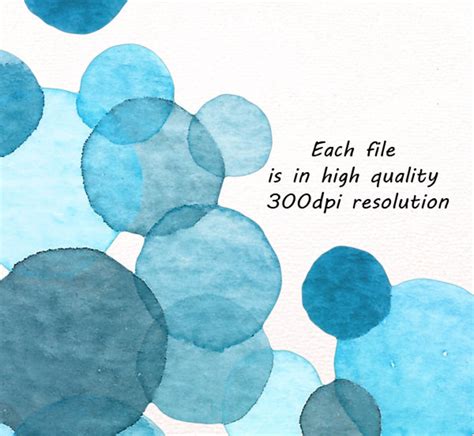 Aqua Blue Watercolor Bubbles Corners Clipart Border Bubbles - Etsy