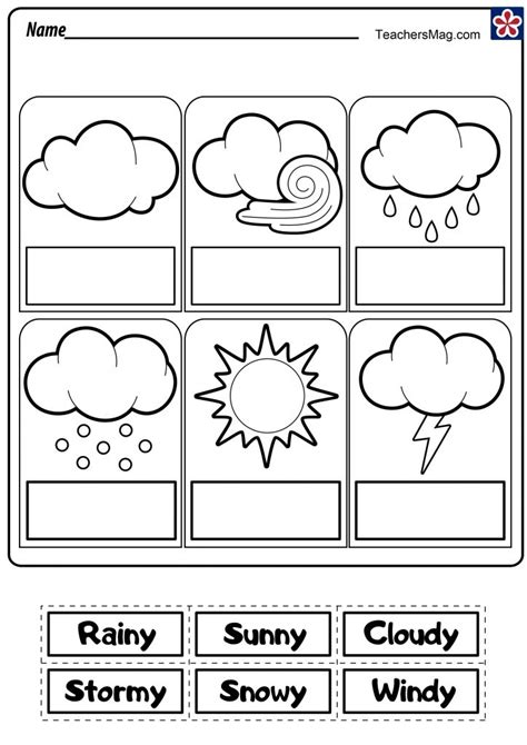 Weather Worksheets | TeachersMag.com | Weather activities preschool ...