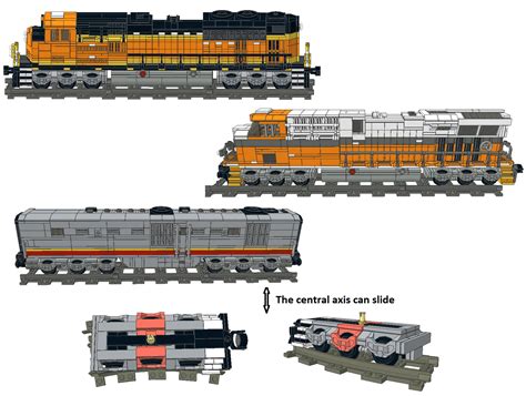 LEGO MOC Trains Locomotive SD70ACe & ES44AC & wagon DL - PDF ...