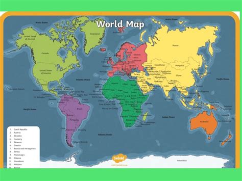 World map Free Games online for kids in Pre-K by Deborah Fletcher