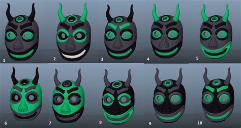 ArtStation - Shadow Mask Prop (With Alternate Colors)